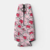 バレンタインのハートを封筒に入れる ボトルクーラー (裏面)