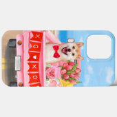 バレンタインのハートを積んだトラックの柴犬 Case-Mate iPhoneケース (裏面 (横))