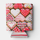 バレンタインのハートクッキー：自家製の愛。 缶クーラー (裏面)