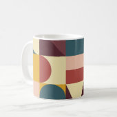 バレンタインのハートデザイン、抽象芸術背景。 コーヒーマグカップ (正面左)