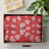 バレンタインのハートパターンティッシュペーパー 薄葉紙 (ギフト)