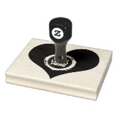 バレンタインのハート型ビジネスロゴ（大） ラバースタンプ (スタンプ)