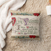 バレンタインのハート クッション (ブランケット)