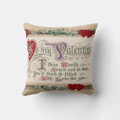 バレンタインのハート クッション (裏面)