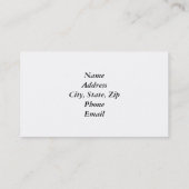 バレンタインのハート 名刺 (裏面)