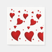 バレンタインのパーティーナプキンセビトト スタンダードカクテルナプキン (正面)