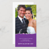 バレンタインのフォトカード :: 愛は8つに分かれる シーズンカード (正面/裏面)