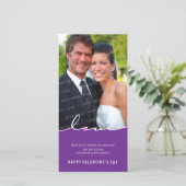 バレンタインのフォトカード :: 愛は8つに分かれる シーズンカード (スタンド正面)