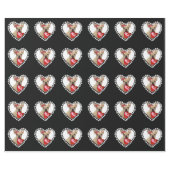 バレンタインのフレンチ・ブルドッグ犬の包装紙 ラッピングペーパー (フラット)