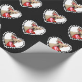 バレンタインのフレンチ・ブルドッグ犬の包装紙 ラッピングペーパー (角)