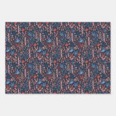 バレンタインのフローラ ラッピングペーパーシート (正面3)