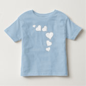 バレンタインのフード付バレンタインの愛のフード付きシャツ トドラーTシャツ (正面)