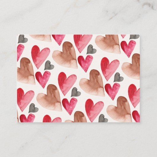 バレンタインのベビーハートパターン用ブック エンクロージャーカード