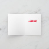 バレンタインのペンギンラブ カード (内部)