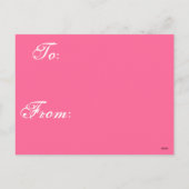 バレンタインのペンギン シーズンポストカード (裏面)