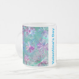 バレンタインのマグカップ フロストグラスマグカップ