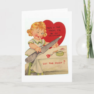 バレンタインのマニキュア シーズンカード