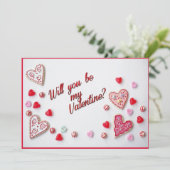 バレンタインのメッセージカードをくれますか カード (スタンド正面)