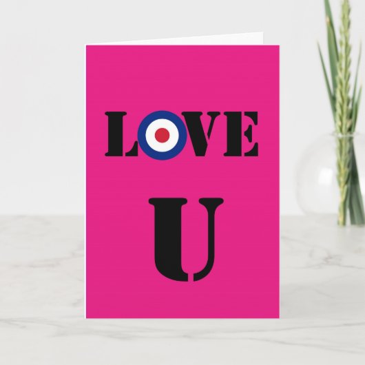 バレンタインのモダンなカード シーズンカード (正面)