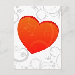 バレンタインのモチーフ シーズンポストカード