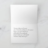 バレンタインのユニコーンのグリーティングカード シーズンカード (内部)