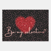 バレンタインのラッピングシート ラッピングペーパーシート (正面3)