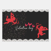 バレンタインのラッピングシート ラッピングペーパーシート (正面2)