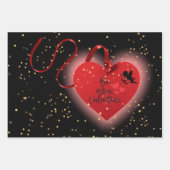 バレンタインのラッピングシート ラッピングペーパーシート (正面)