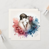 バレンタインのラブカード カード (正面/裏面インサイチュ)