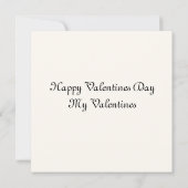 バレンタインのラブカード カード (裏面)