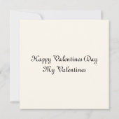 バレンタインのラブカード カード (裏面)