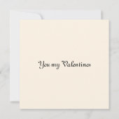 バレンタインのラブカード カード (裏面)