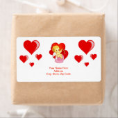 バレンタインのラベルハート ラベル (インサイチュ)