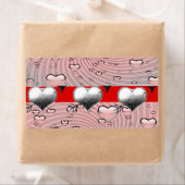 バレンタインのラベルハート ラベル (インサイチュ)