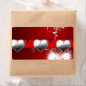 バレンタインのラベルハート ラベル (インサイチュ)