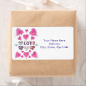 バレンタインのラベルハート ラベル (インサイチュ)