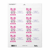 バレンタインのラベルハート ラベル (フルシート)