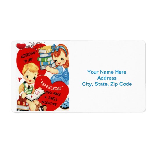 バレンタインのラベルヴィンテージ ラベル (正面)