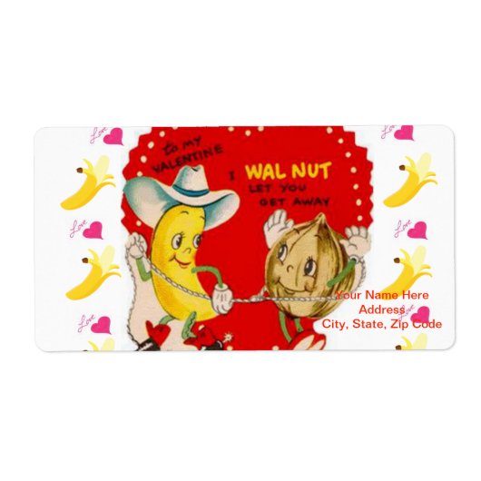 バレンタインのラベルヴィンテージ ラベル (正面)