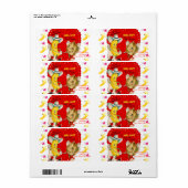 バレンタインのラベルヴィンテージ ラベル (フルシート)