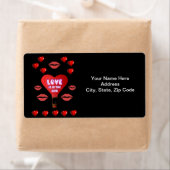 バレンタインのラベルヴィンテージ ラベル (インサイチュ)