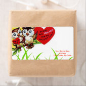 バレンタインのラベルヴィンテージ ラベル (インサイチュ)