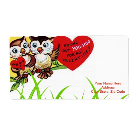 バレンタインのラベルヴィンテージ ラベル (正面)