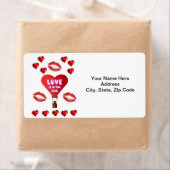 バレンタインのラベルヴィンテージ ラベル (インサイチュ)