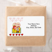 バレンタインのラベルヴィンテージ ラベル (インサイチュ)