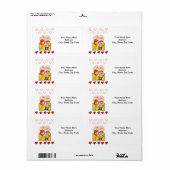 バレンタインのラベルヴィンテージ ラベル (フルシート)