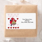 バレンタインのラベルヴィンテージ ラベル (インサイチュ)