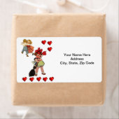 バレンタインのラベルヴィンテージ ラベル (インサイチュ)