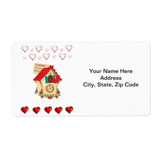 バレンタインのラベルヴィンテージ ラベル (正面)