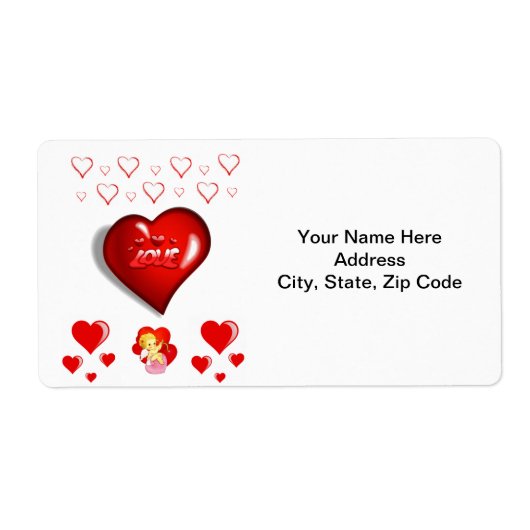 バレンタインのラベルヴィンテージ ラベル (正面)